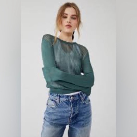 Free People Sweaters - NWT Free People H2O Crew Pullover In Jaded